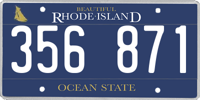 RI license plate 356871