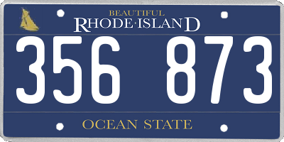 RI license plate 356873