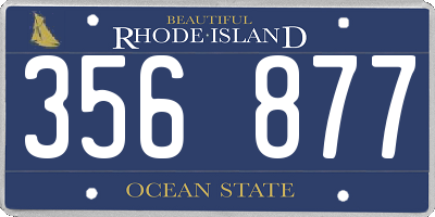 RI license plate 356877