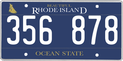 RI license plate 356878