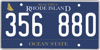 RI license plate 356880
