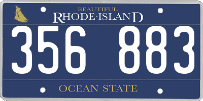RI license plate 356883