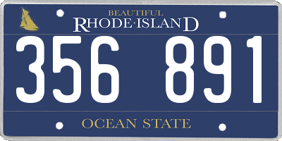 RI license plate 356891