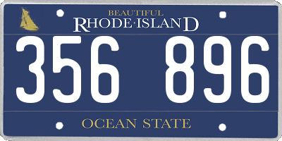 RI license plate 356896