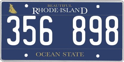 RI license plate 356898