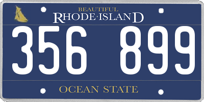 RI license plate 356899