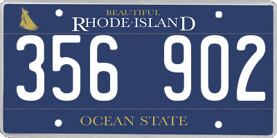 RI license plate 356902