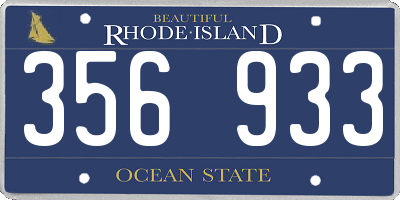 RI license plate 356933