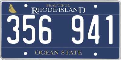 RI license plate 356941