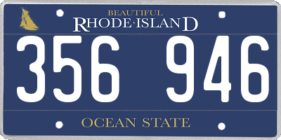 RI license plate 356946