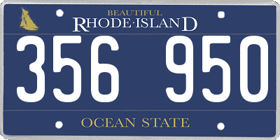 RI license plate 356950