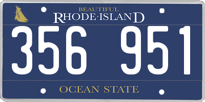 RI license plate 356951