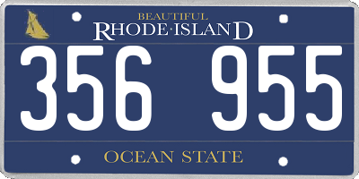RI license plate 356955
