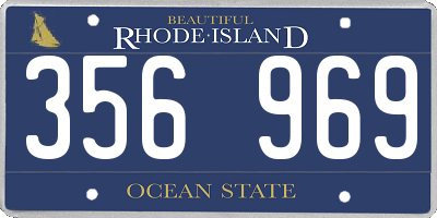 RI license plate 356969