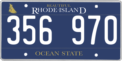 RI license plate 356970