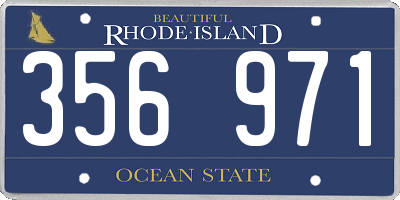 RI license plate 356971