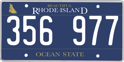 RI license plate 356977