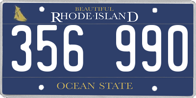 RI license plate 356990