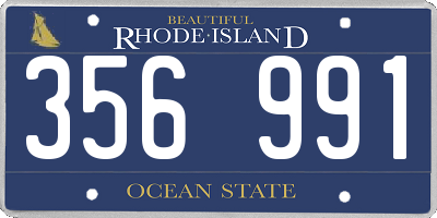 RI license plate 356991