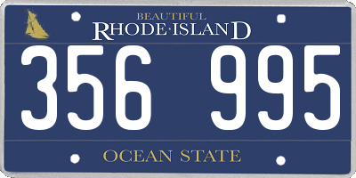 RI license plate 356995
