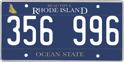 RI license plate 356996