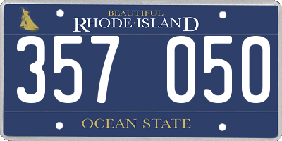 RI license plate 357050