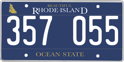 RI license plate 357055