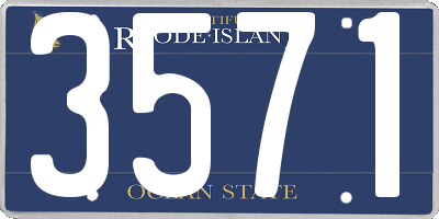 RI license plate 3571