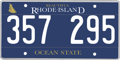 RI license plate 357295