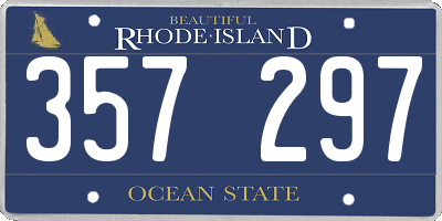 RI license plate 357297