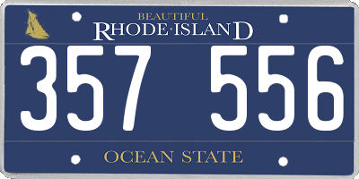 RI license plate 357556