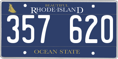 RI license plate 357620
