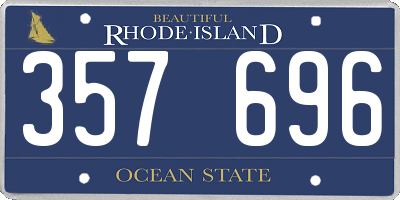 RI license plate 357696