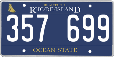 RI license plate 357699