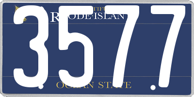 RI license plate 3577