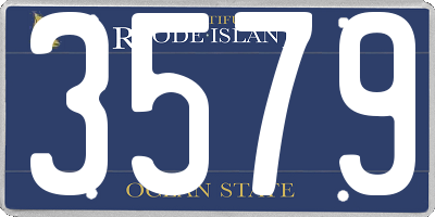 RI license plate 3579