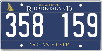 RI license plate 358159