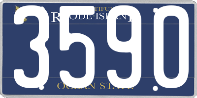 RI license plate 3590