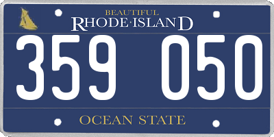 RI license plate 359050