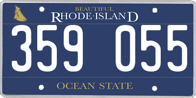 RI license plate 359055