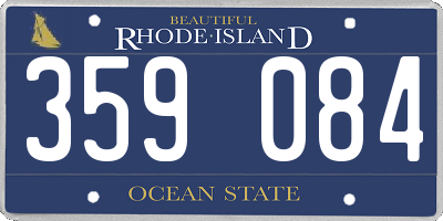 RI license plate 359084