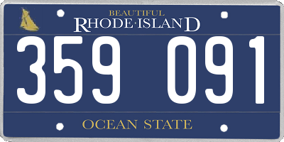 RI license plate 359091