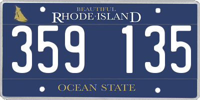 RI license plate 359135