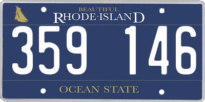 RI license plate 359146