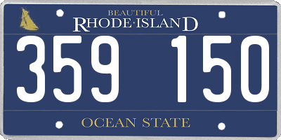 RI license plate 359150