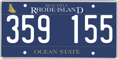 RI license plate 359155