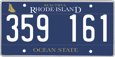RI license plate 359161
