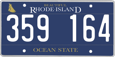 RI license plate 359164