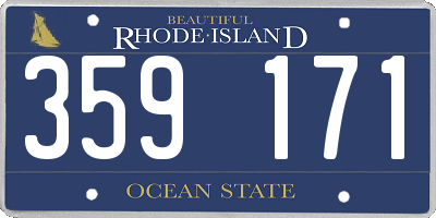 RI license plate 359171