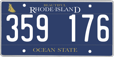 RI license plate 359176